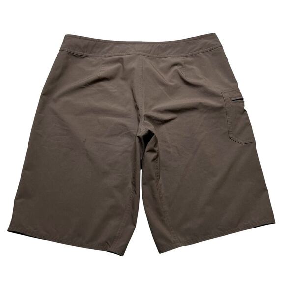 Patagonia Worn Wear Planing Boardshorts Women’s Size 12 Stretch Brown Y2K Beach - Picture 7 of 11